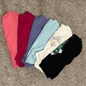 Bundle of 6 Girl’s Long Sleeved T-shirts.